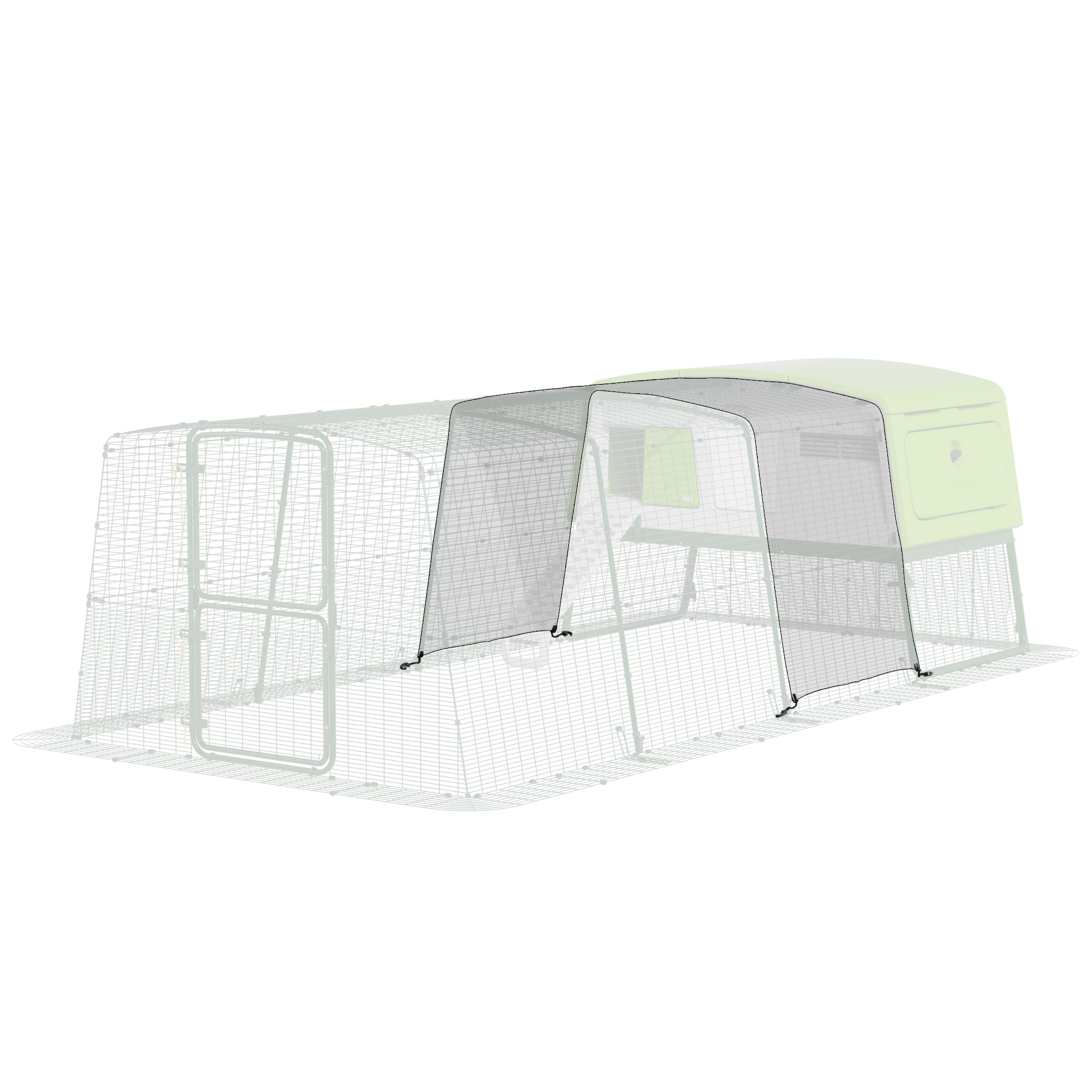 Clear Tarp with Gutter Edge for Eglu Pro - Full Run
