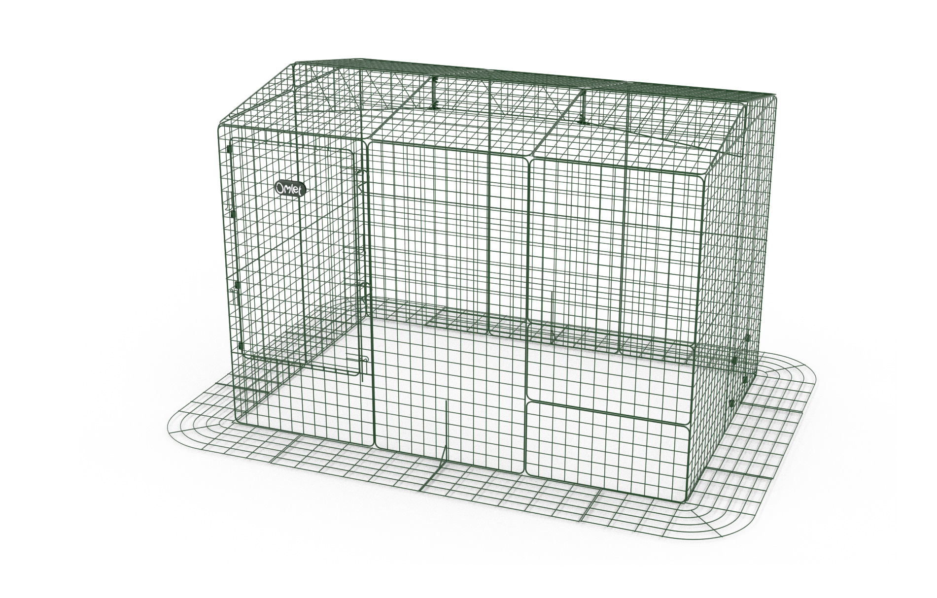 Zippi Guinea Pig Run with Roof and Skirt - Double Height