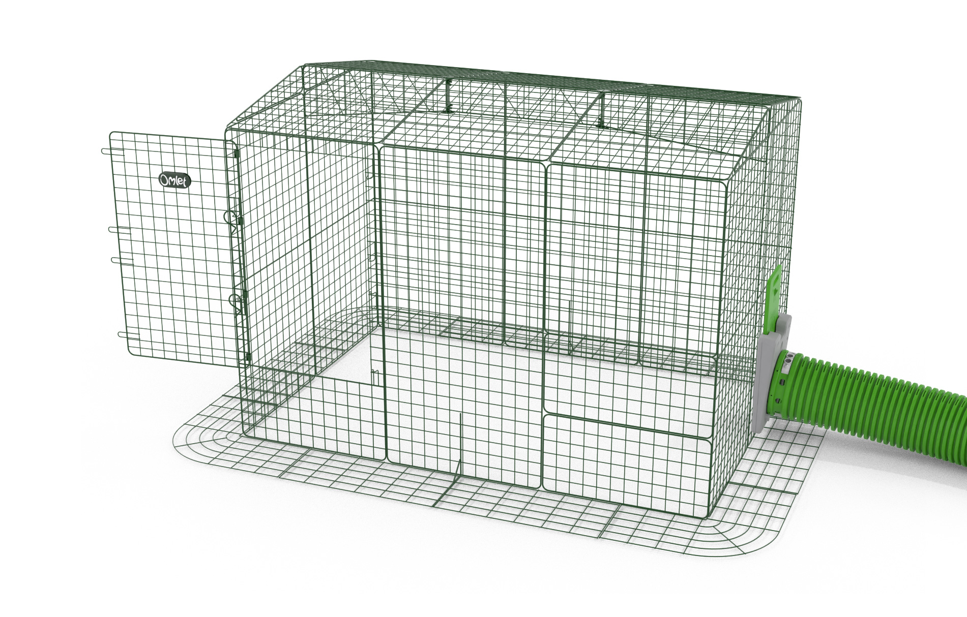 Zippi Guinea Pig Run with Roof and Skirt - Double Height