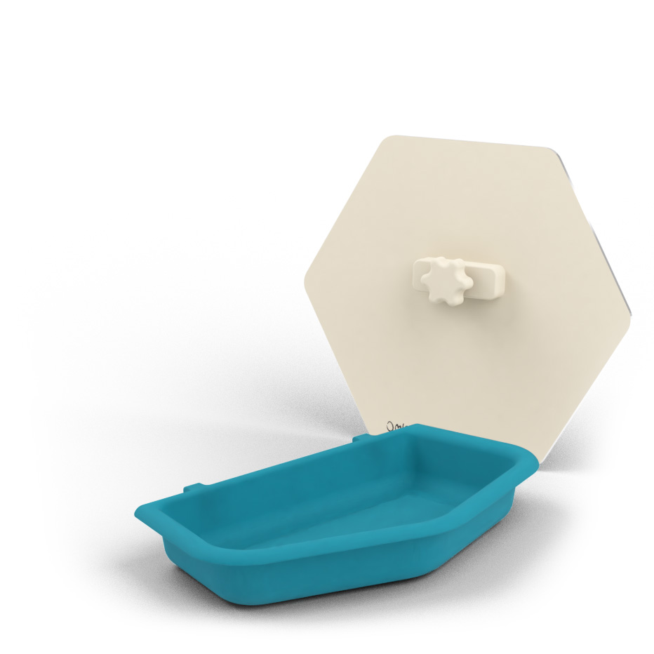 Geo Bird Bath & Mirror - Hexagon