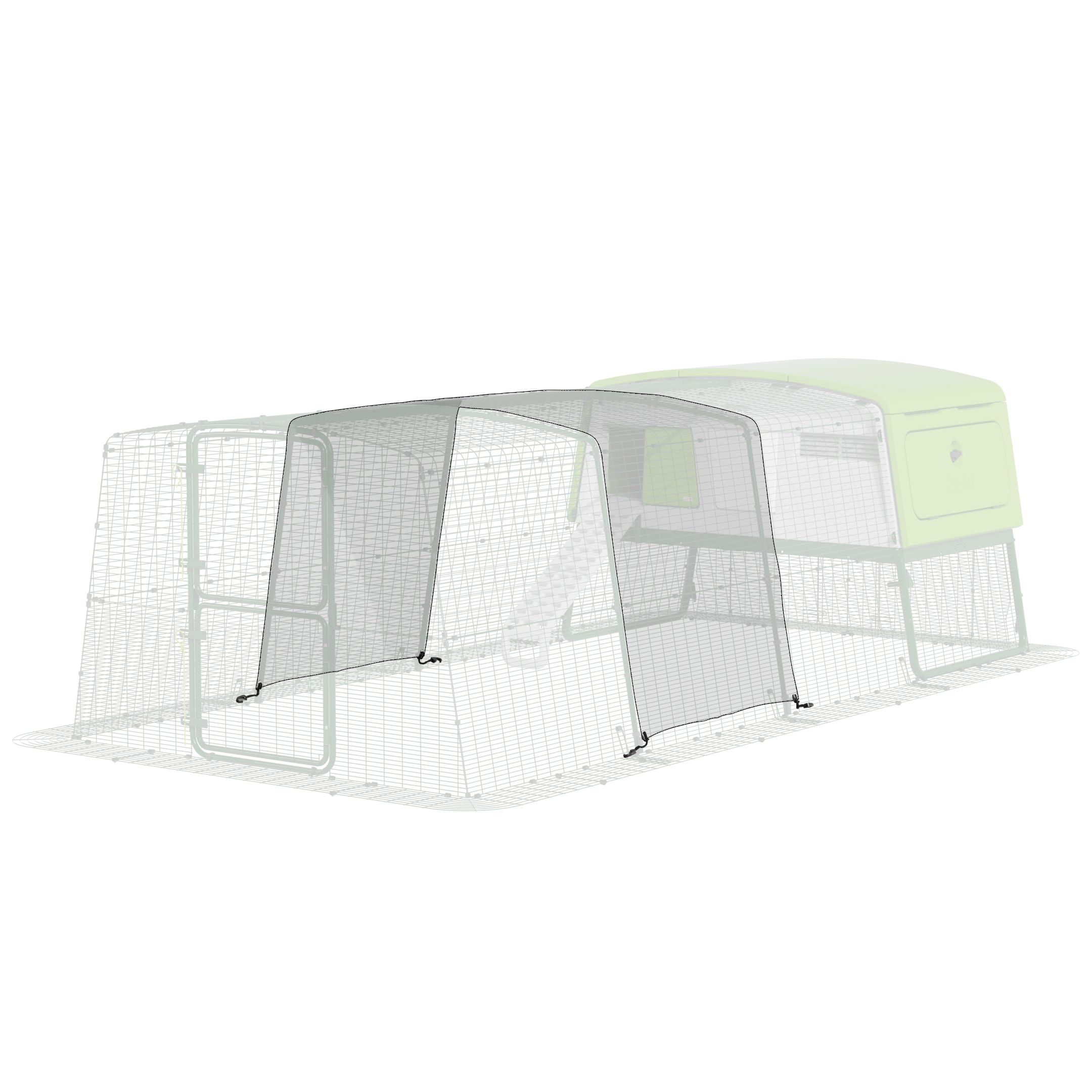 Clear Extension Tarp with Gutter Edge for Eglu Pro - Full Run