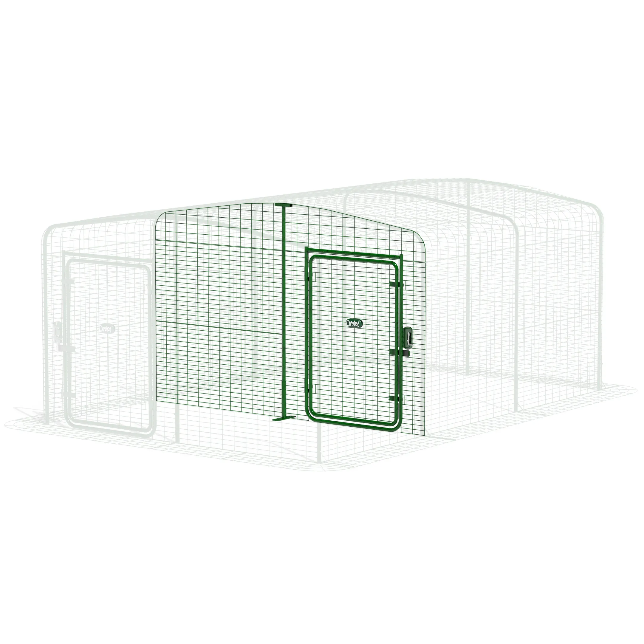 Catio Outdoor Cat Enclosure Partition Low with Gable - 2 Panels