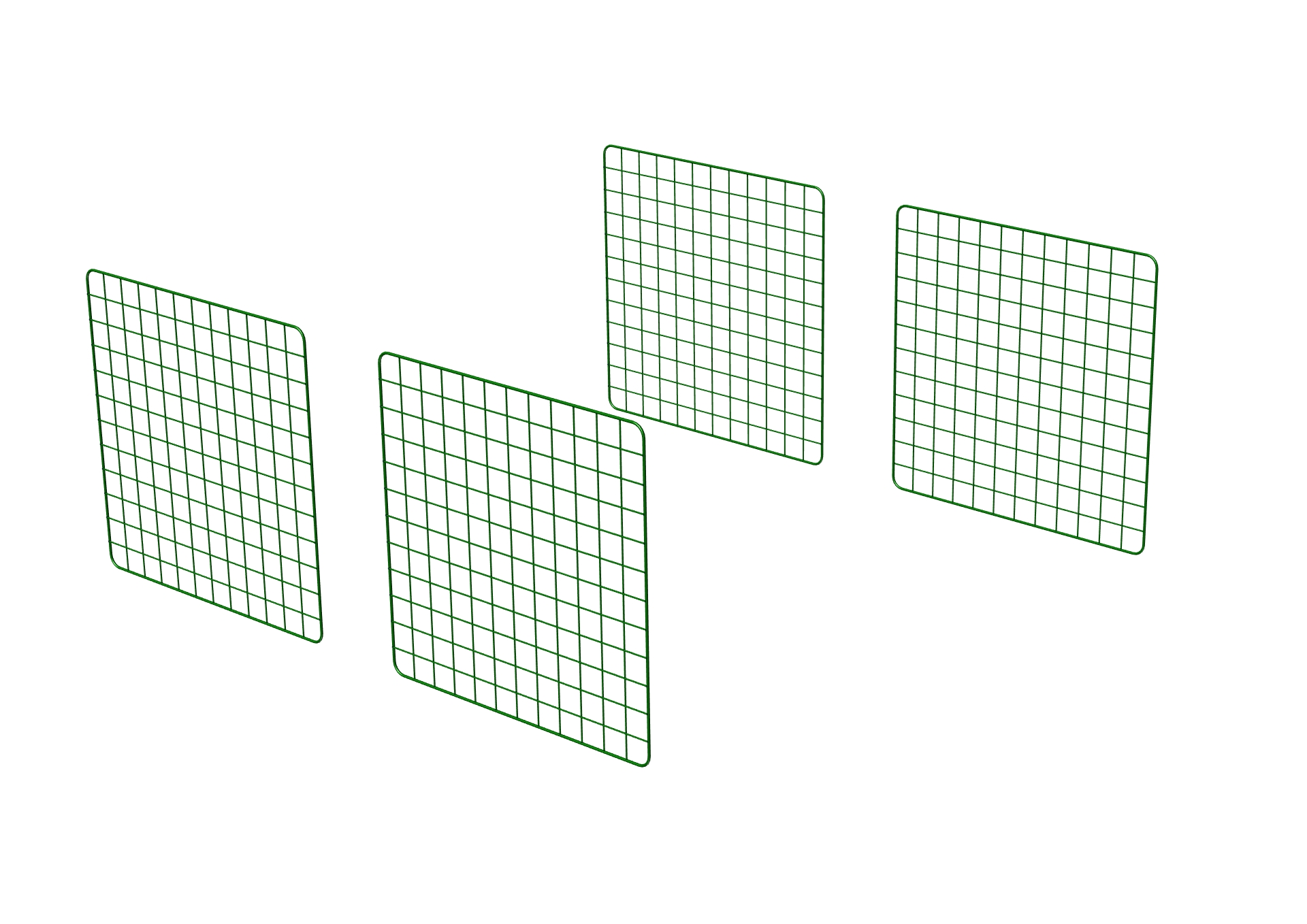 Zippi Guinea Pig Run Extension Panels - Single Height - Pack of 4