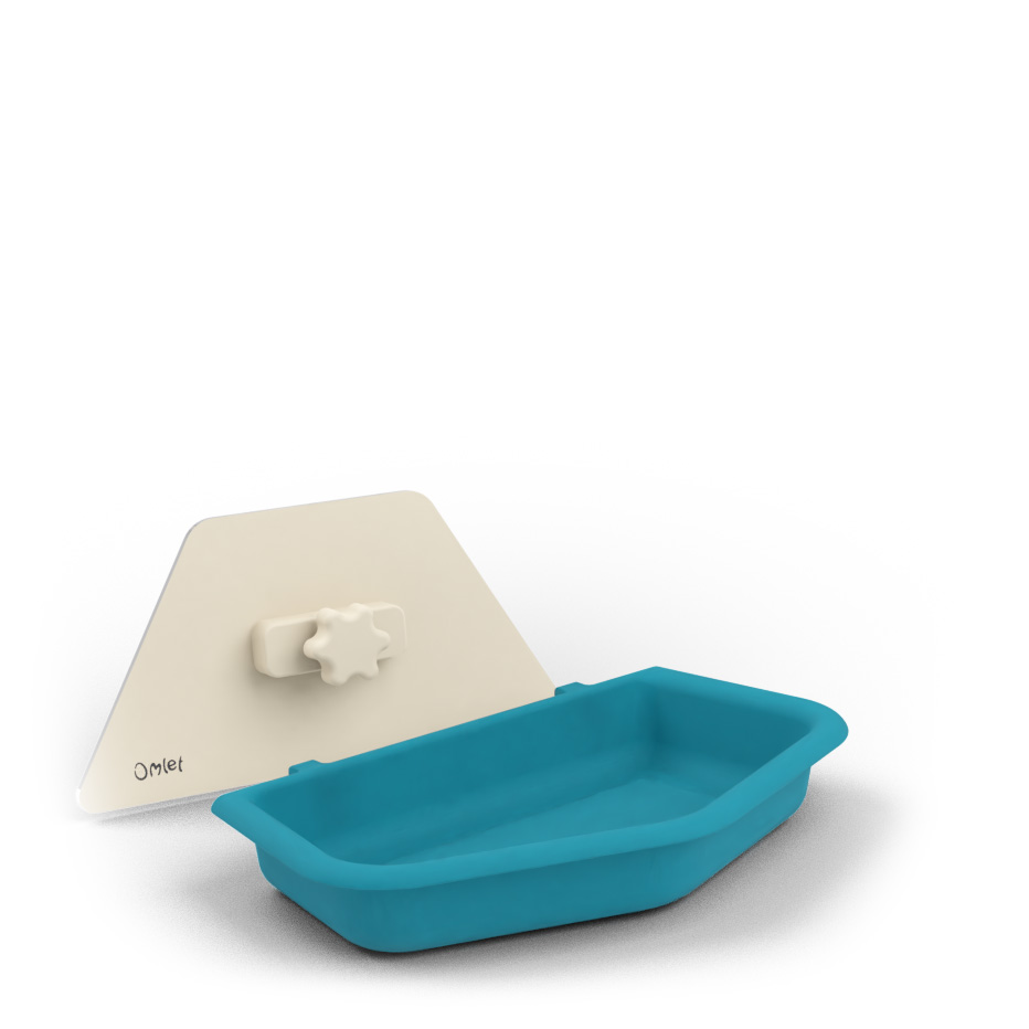 Geo Bird Bath & Mirror - Half Hexagon