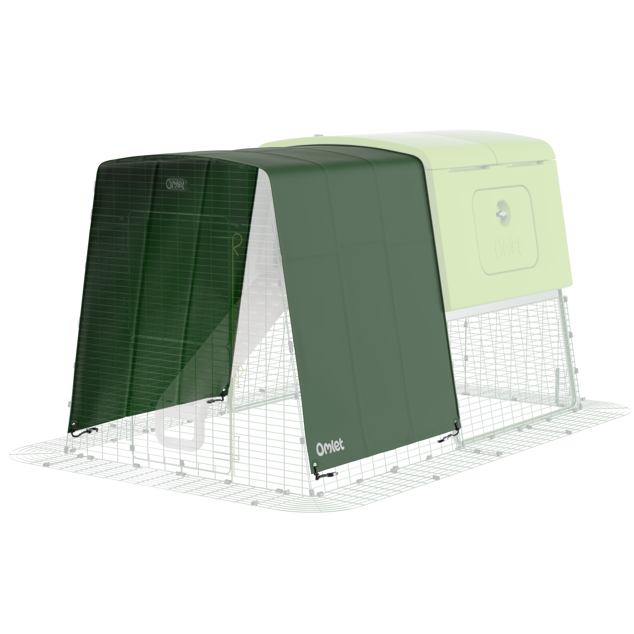 Heavy Duty Tarp with Gutter Edge for Eglu Cube - Full Run