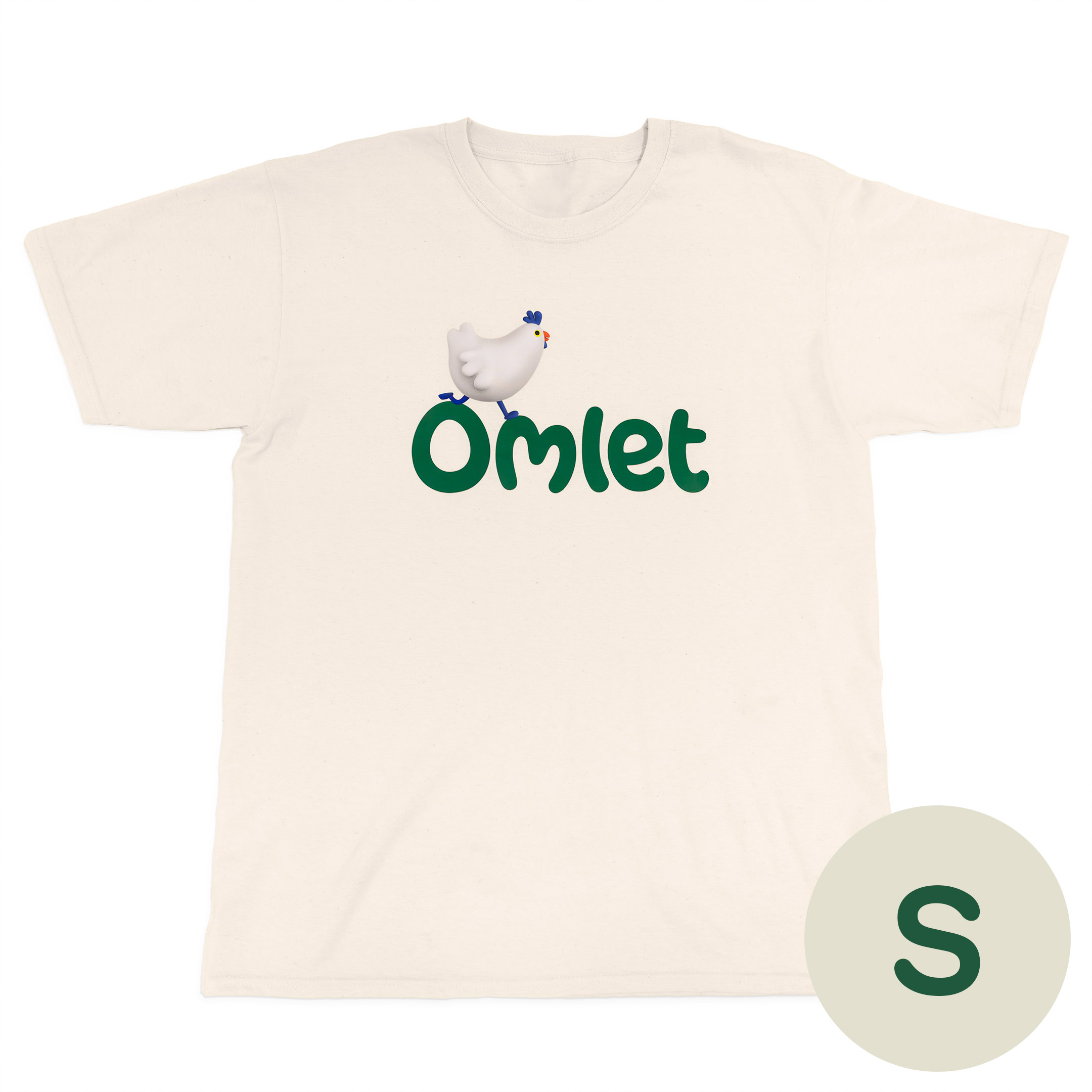 Omlet T-shirt Beige - S