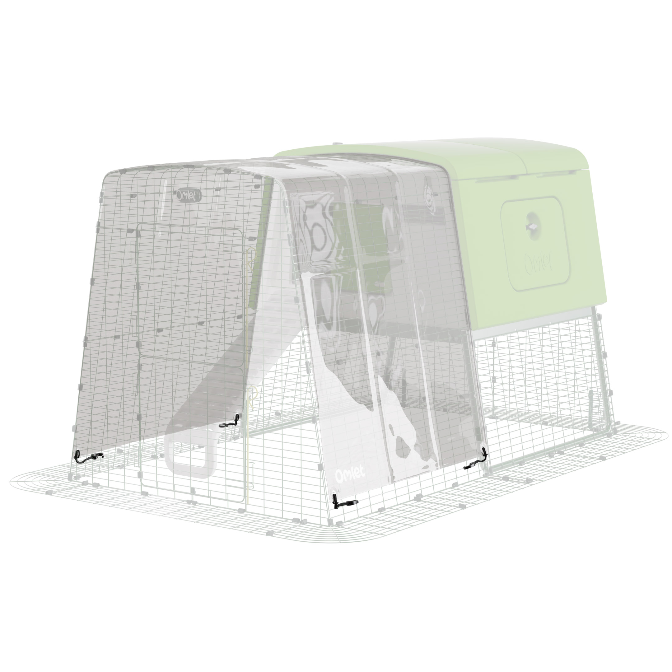 Clear Tarp with Gutter Edge for Eglu Cube - Full Run