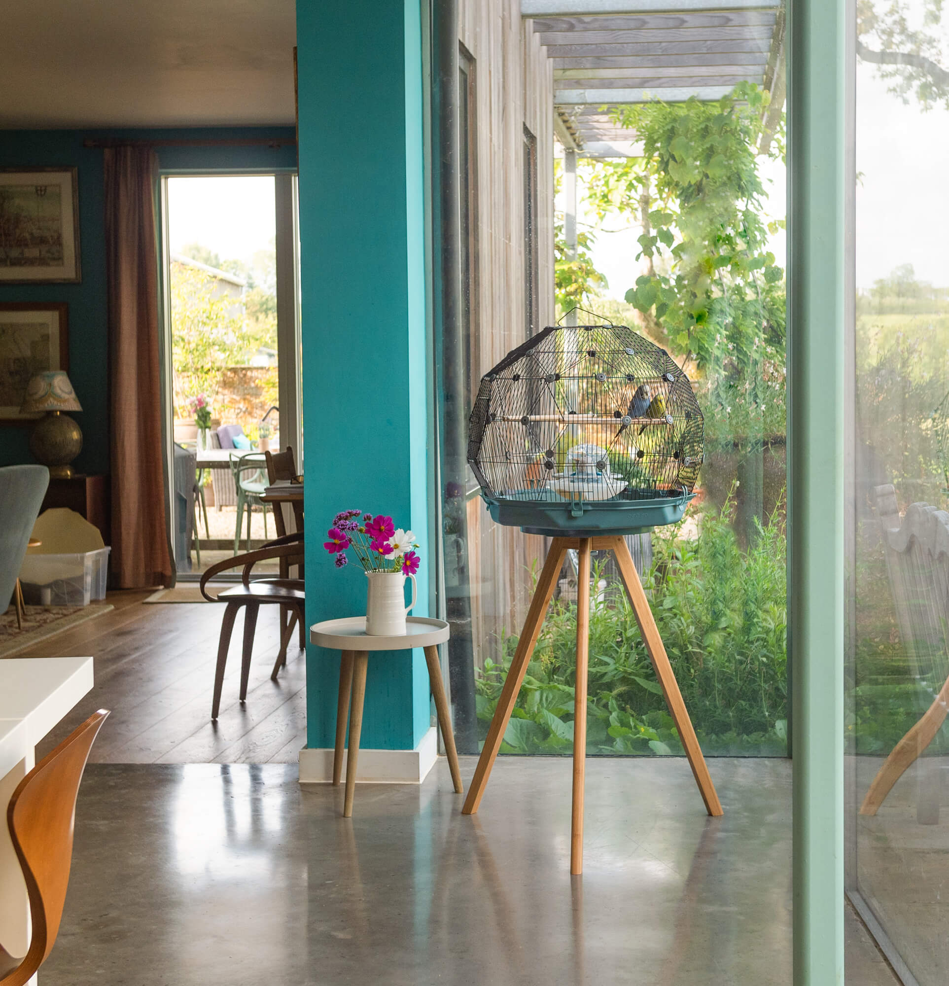 Geo Bird Cage Stand - Full Height