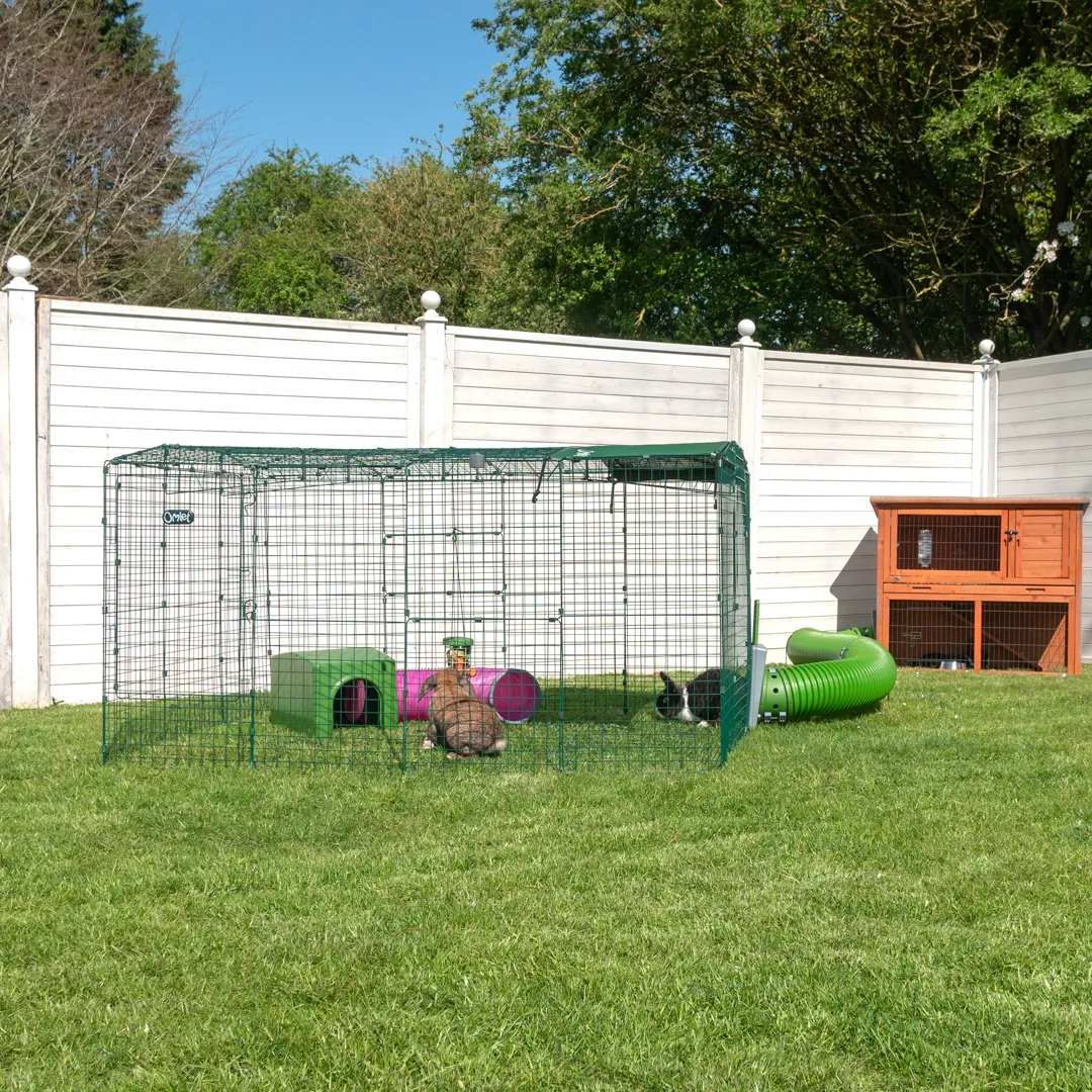 Extension for Zippi Rabbit Run with Roof and Skirt - Double Height 3 x 2 to 4 x 3
