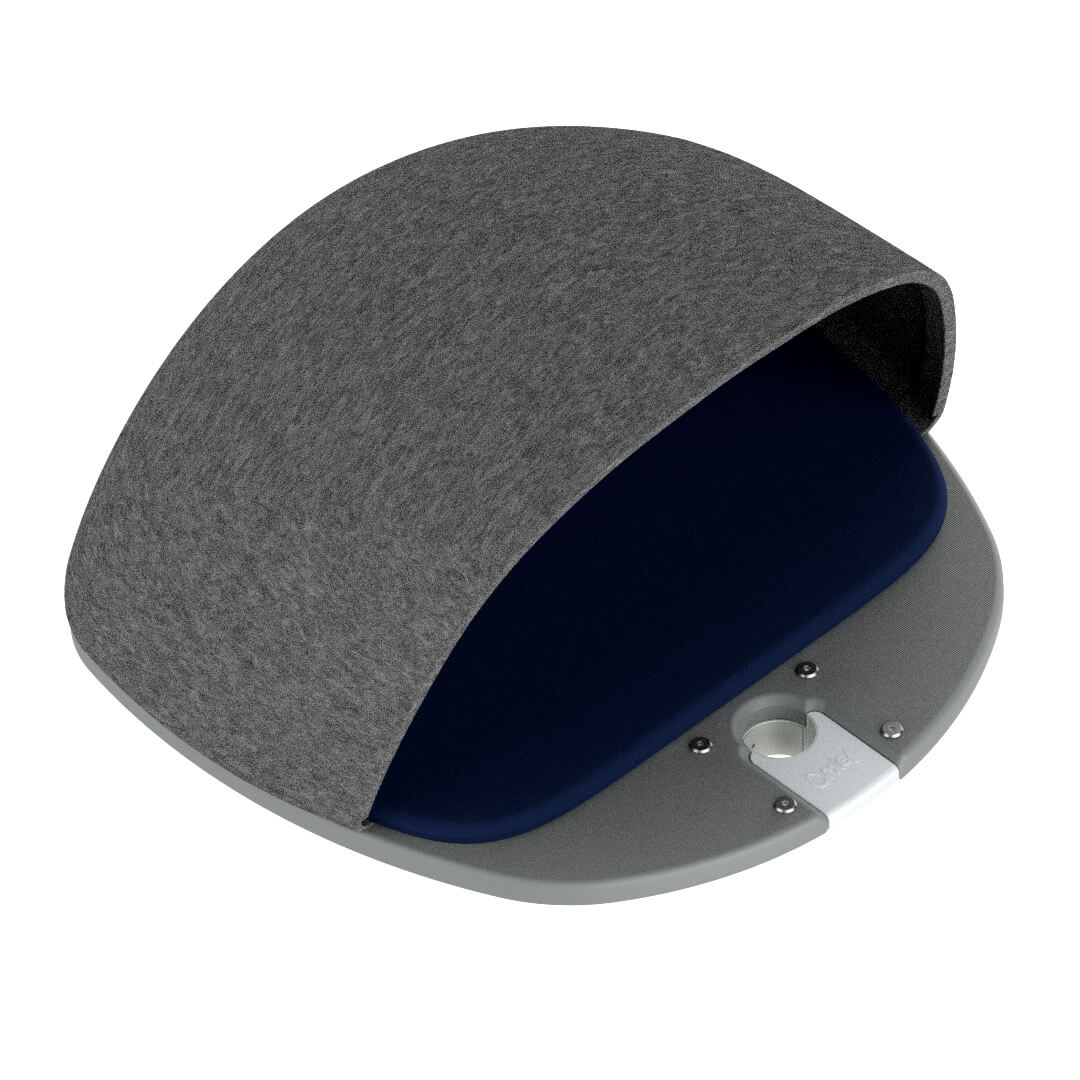 Freestyle - Plastic Platform with Felt Den and Outdoor Blue Cushion (includes bracket)
