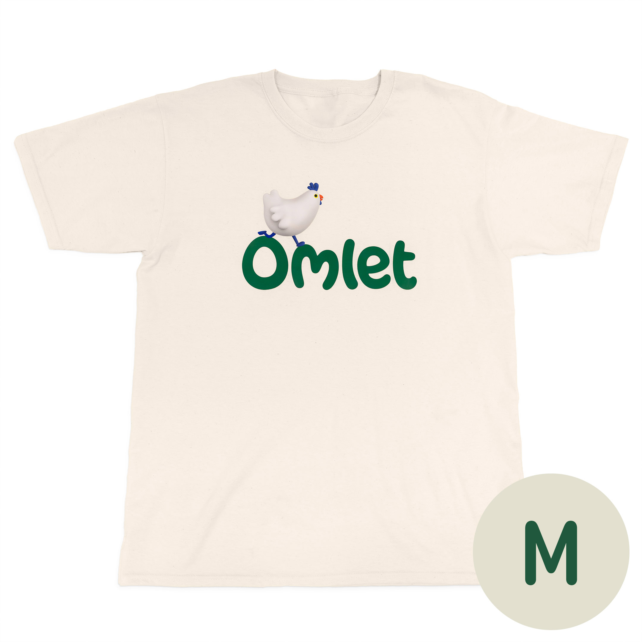 Omlet T-shirt Beige - M