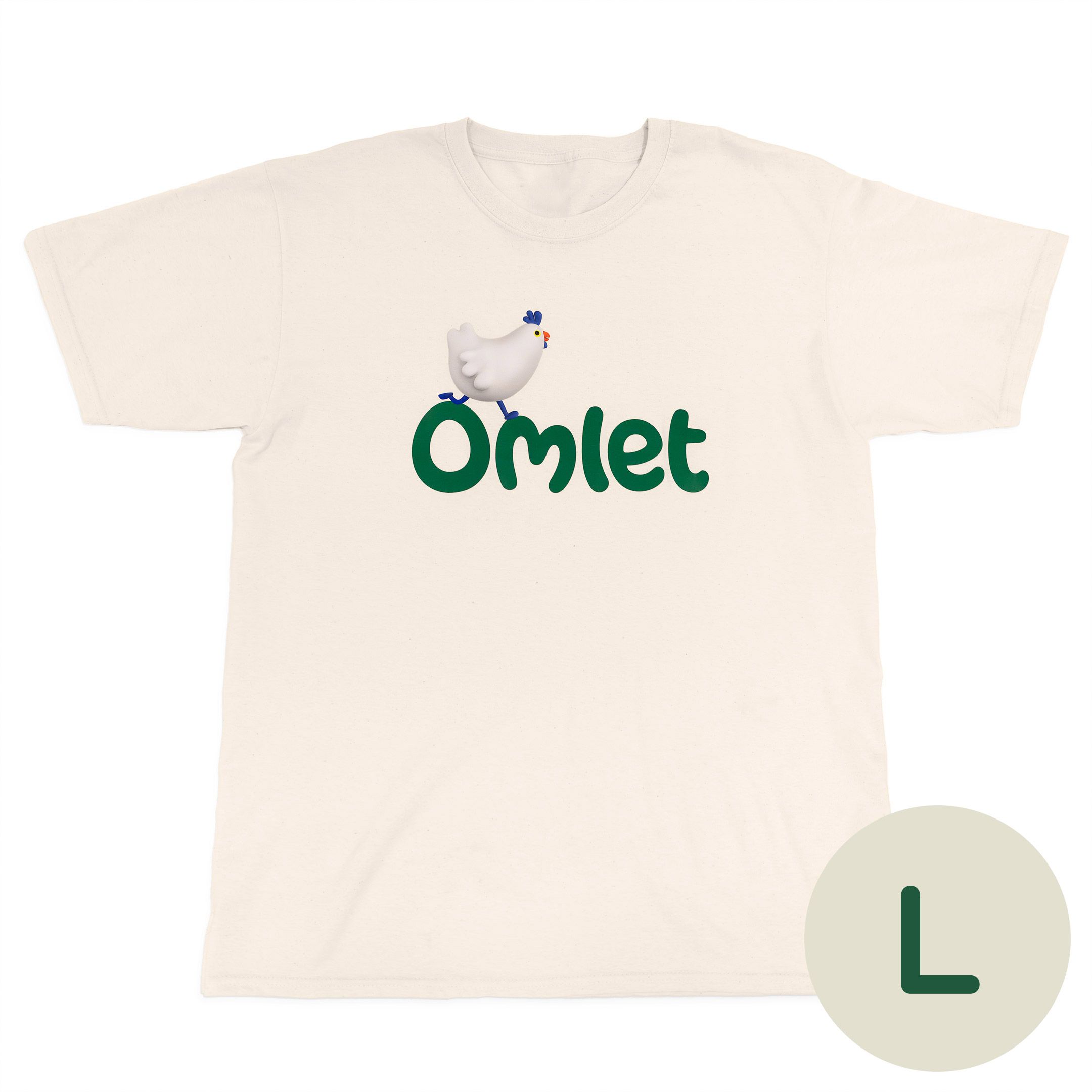 Omlet T-shirt Beige - L