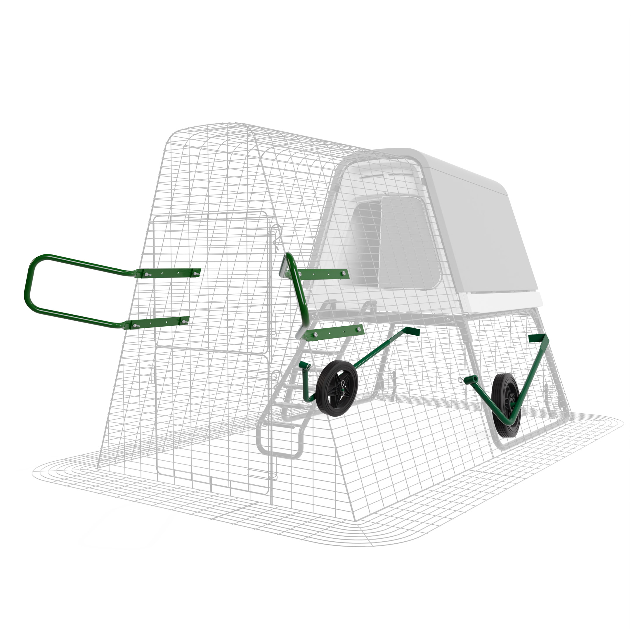 Eglu Go Up Wheel Set + Run Handles