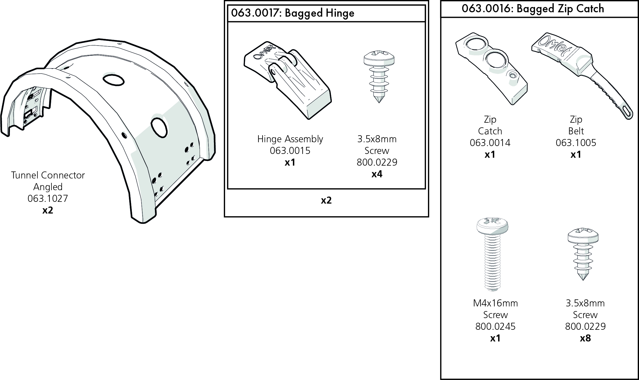 Zippi Tunnel Angled Connector
