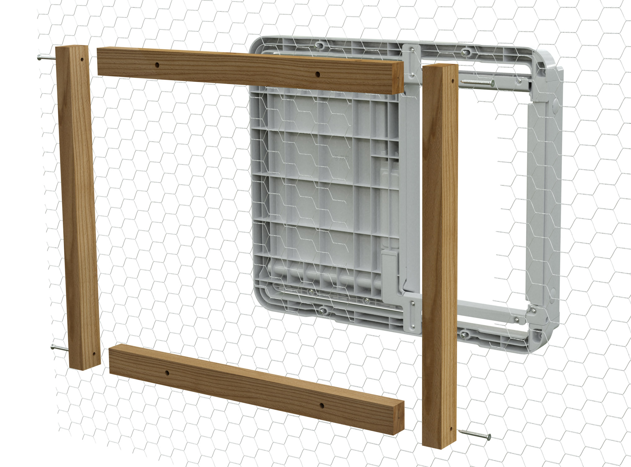Autodoor Attachment Kit for Traditional Chicken Mesh