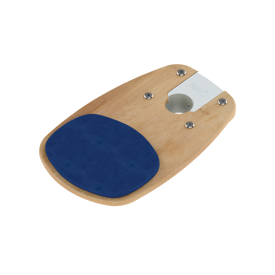 Freestyle - Bamboo Step with Woven Blue Cushion (includes bracket)
