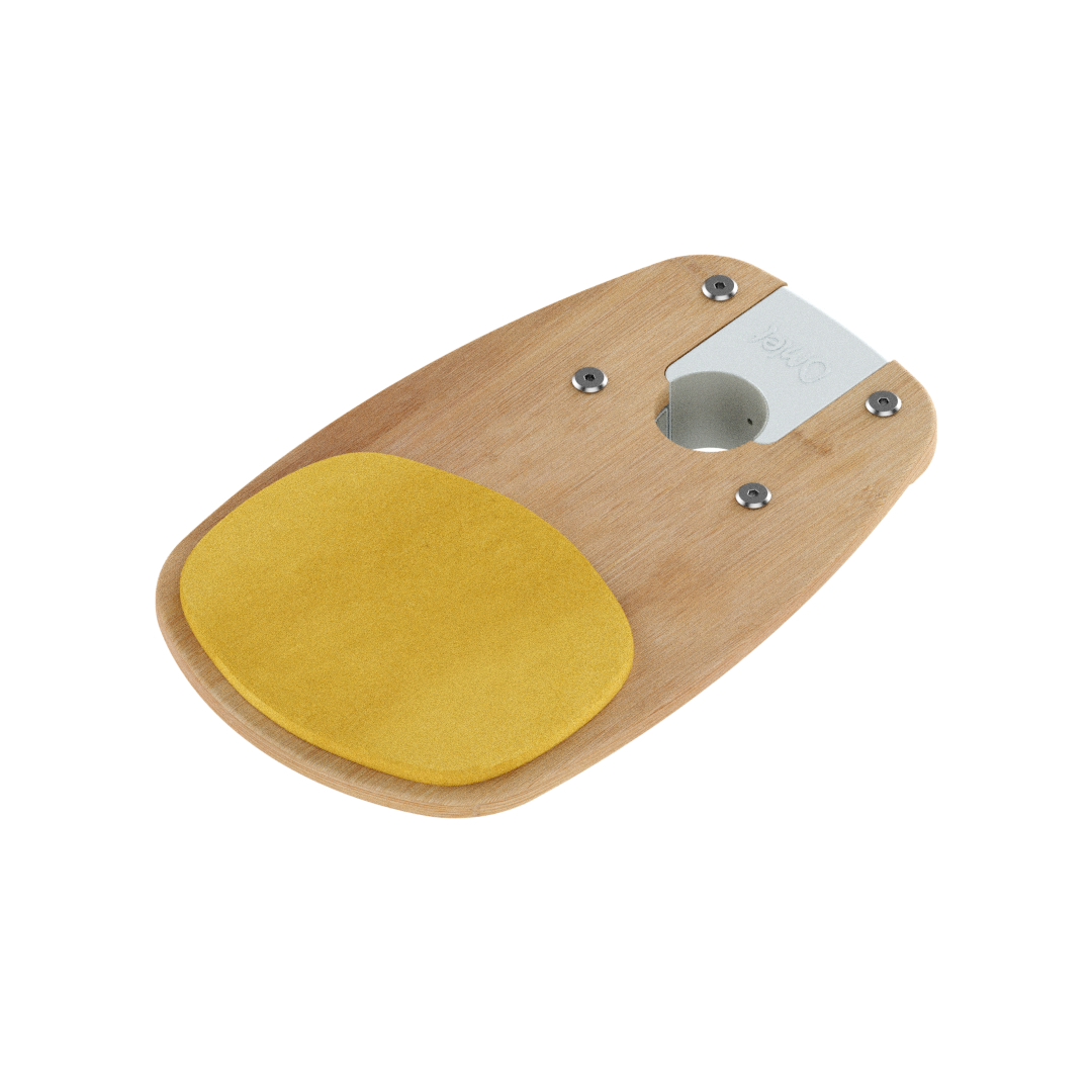 Freestyle - Bamboo Step with Woven Yellow Cushion (includes bracket)