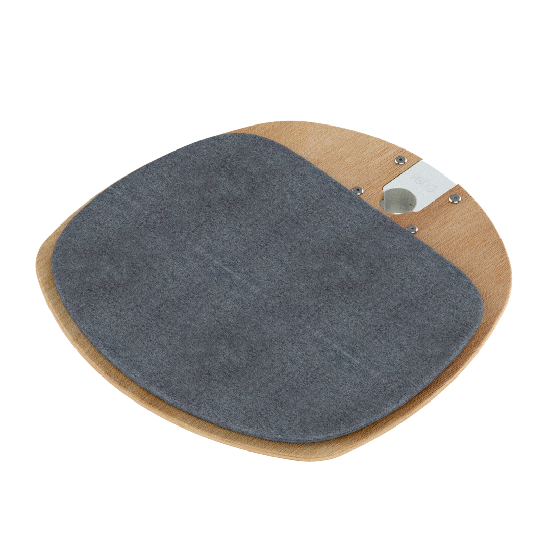 Freestyle - Bamboo Platform with Woven Grey Cushion (includes bracket)