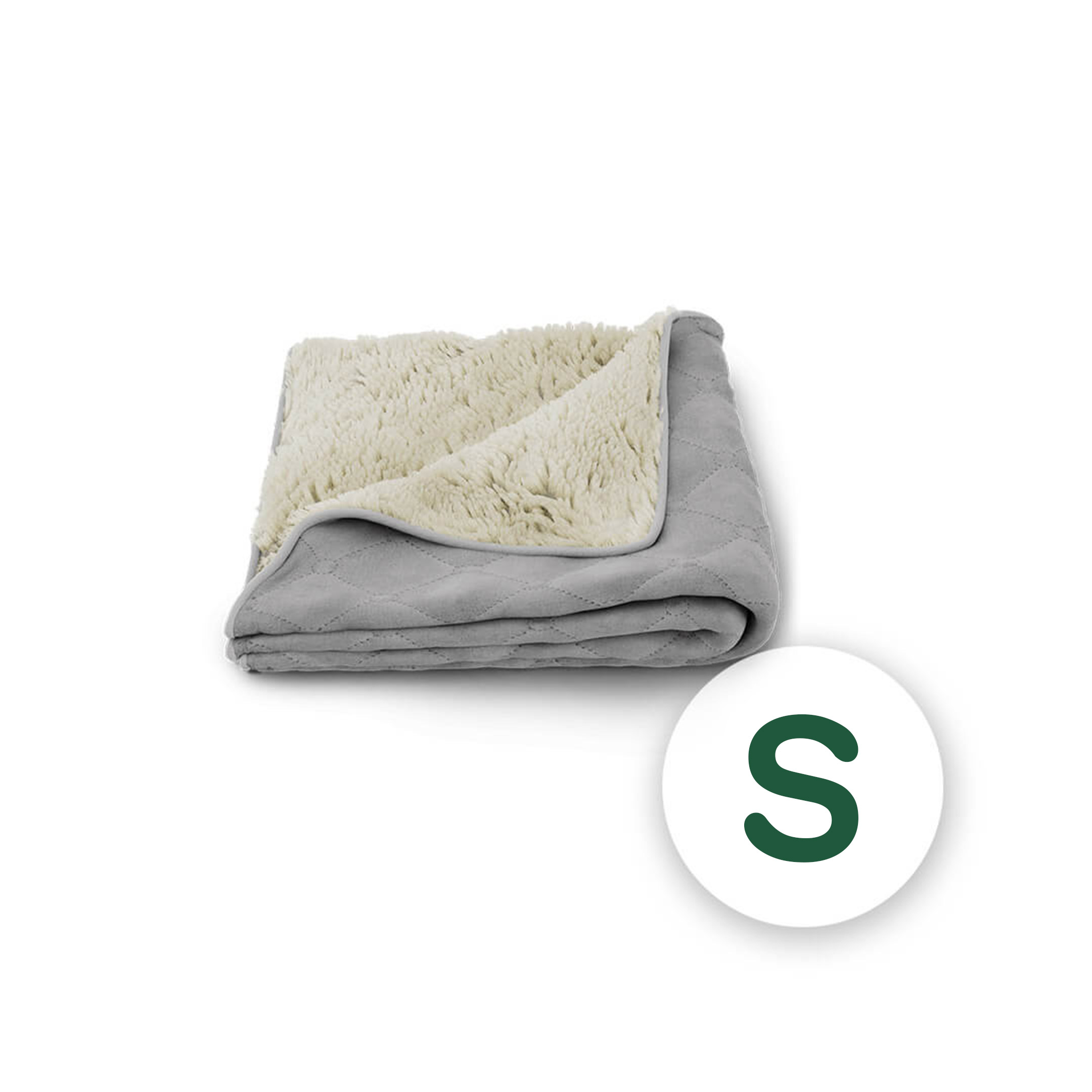 Super Soft Cat Blanket Small - Grey and Cream