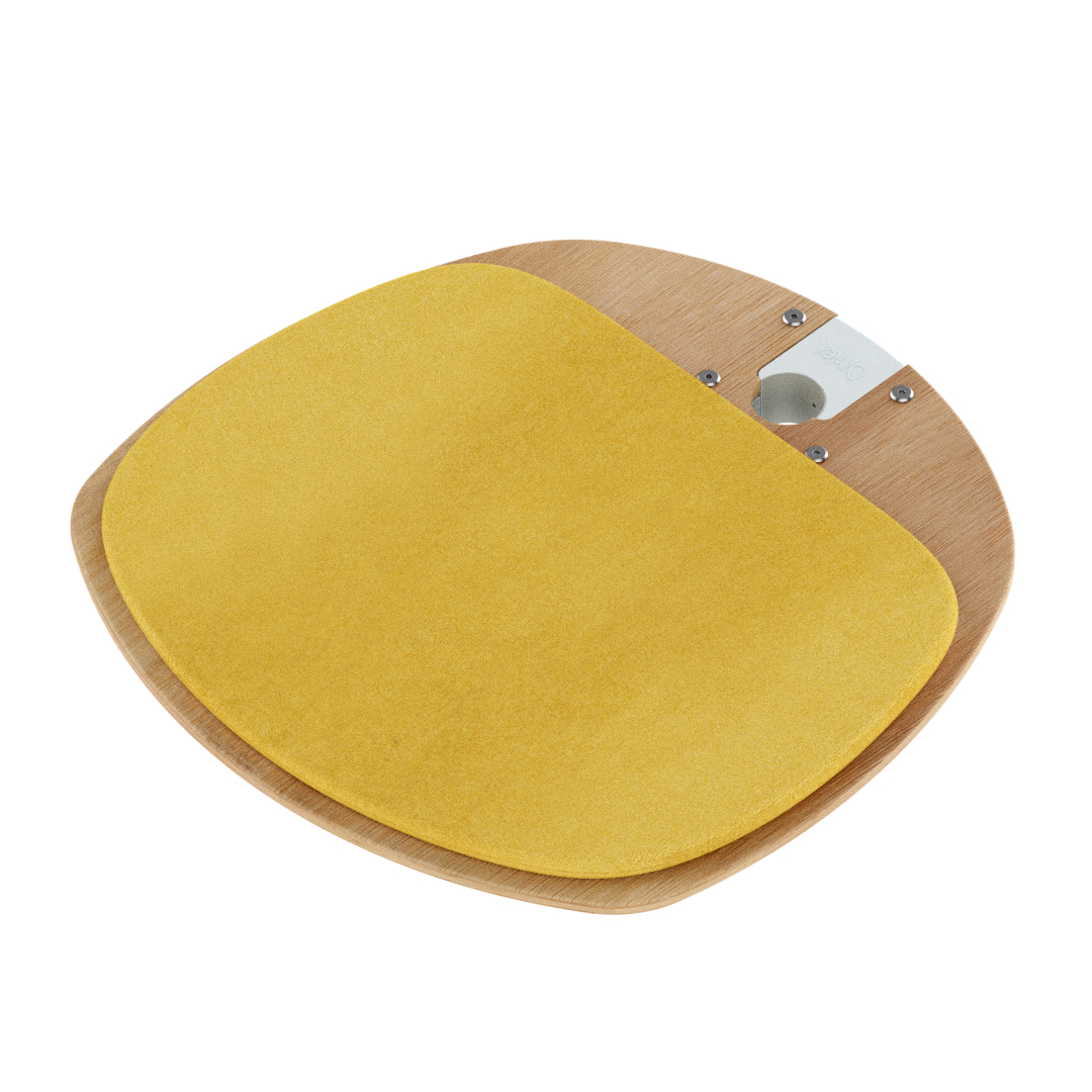Freestyle - Bamboo Platform with Woven Yellow Cushion (includes bracket)