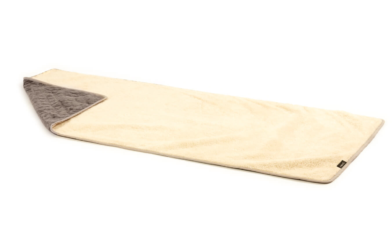Super Soft Cat Blanket Large - Grey and Cream