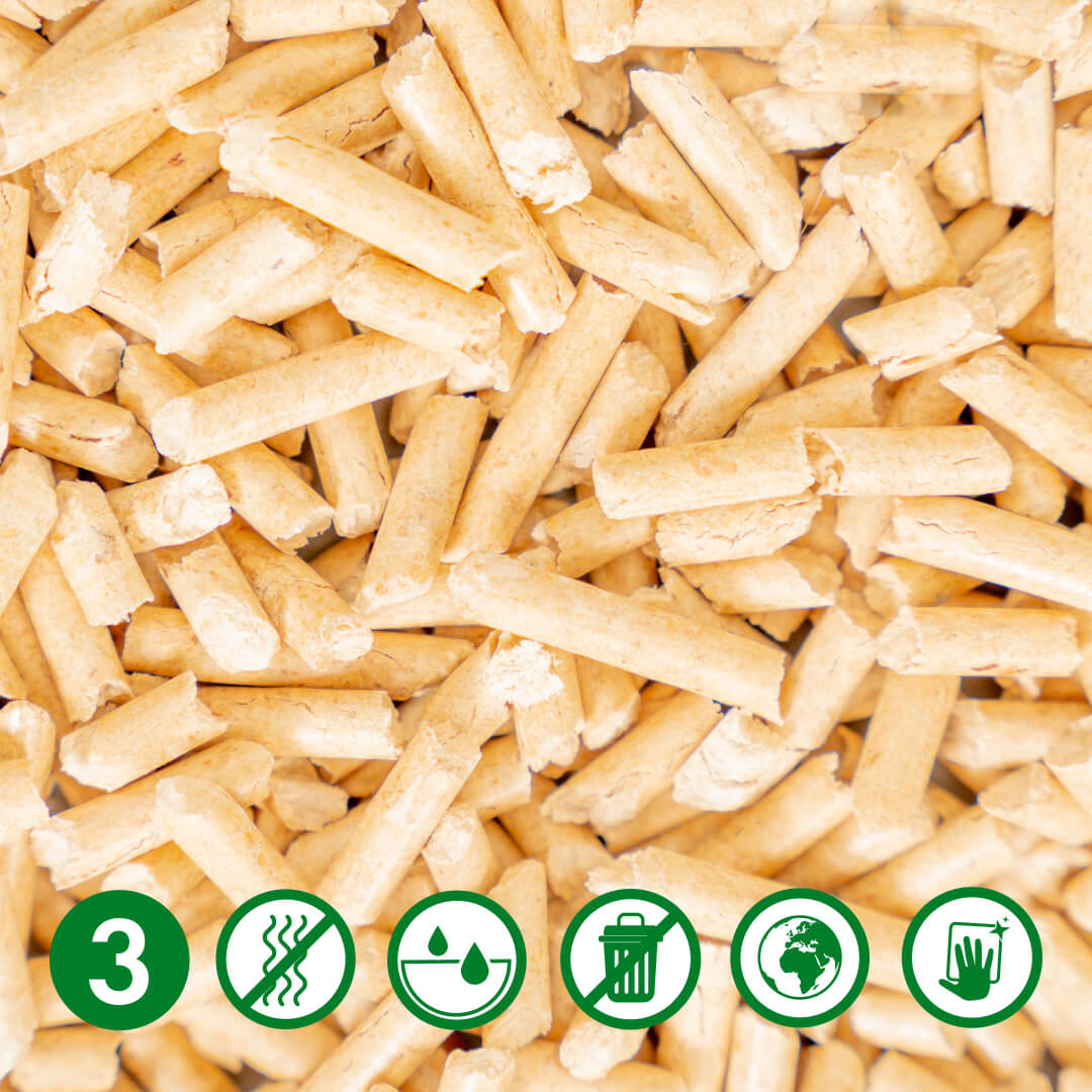 Omlet Cat Litter No. 3 - Pine - 11 lbs.