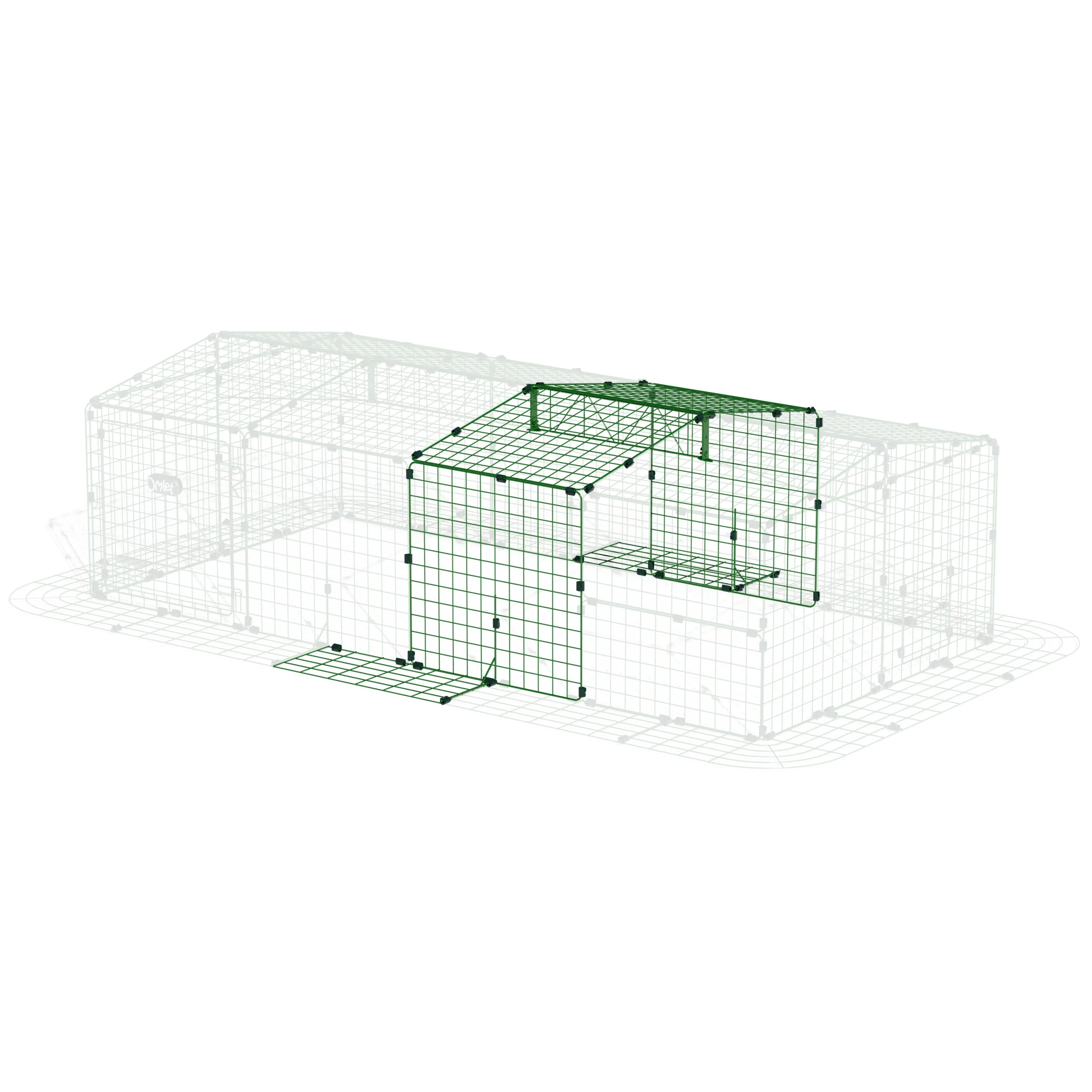 Extension for Zippi Rabbit Run with Roof and Skirt - Single Height
